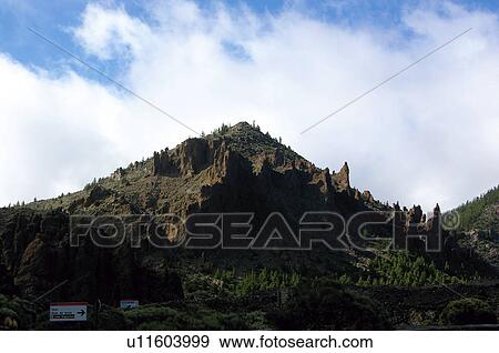 Stock Photo - Spain, Canary islands, Island, Islands, Tenerife, Nature, Mountain. Fotosearch