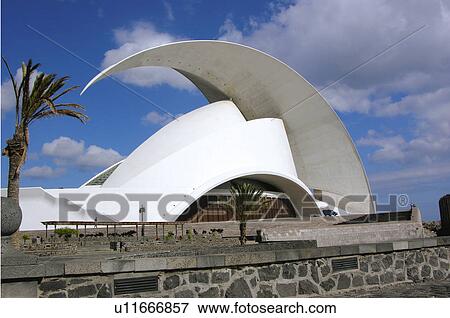 Stock Photo - Spain, Canary islands, Island, Islands, Tenerife, Architecture, Modern. Fotosearch