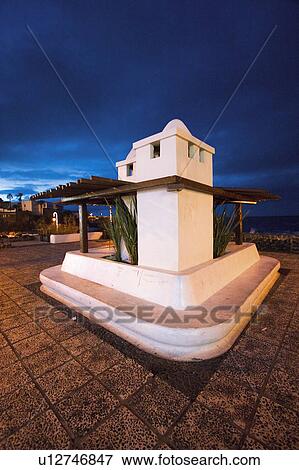 Spain, Canary islands, Island, Islands, Tenerife, Village, Night View Large Photo Image Stock Photo - Spain, Canary islands, Island, Islands, Tenerife, Village, Night. Fotosearch