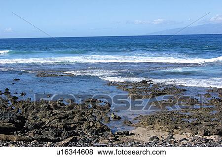 Spain, Canary islands, Island, Islands, Tenerife, Beach, Sea View Large Photo Image Stock Photo - Spain, Canary islands, Island, Islands, Tenerife, Beach, Sea. Fotosearch