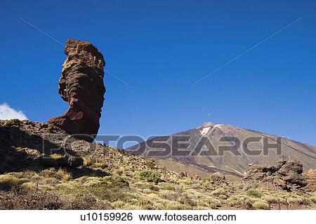 Stock Photograph - Spain, Canary islands, Island, Islands, Tenerife, Nature, Mountain. Fotosearch