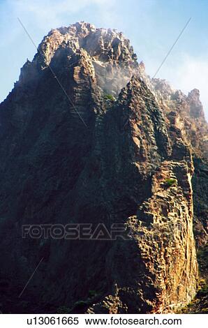 Stock Photography - Spain, Canary islands, Island, Islands, Tenerife, Nature, Mountain. Fotosearch