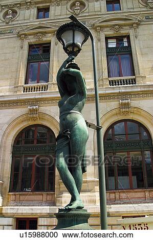 Stock Image - Europe, France, Paris, European city, City, Town, Urban detail. Fotosearch