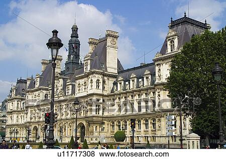 Stock Photo - Europe, France, Paris, European city, City, Town, Architecture. Fotosearch