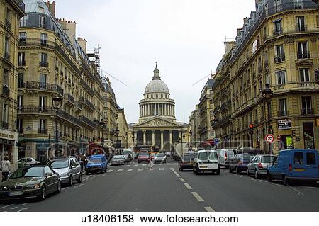 Europe, France, Paris, European city, City, Town, Street View Large Photo Image Stock Photo - Europe, France, Paris, European city, City, Town, Street. Fotosearch