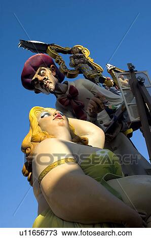 Spain, Comunidad valenciana, Valencia, Ninot, Falla, Fallas, Puppet View Large Photo Image Stock Image - Spain, Comunidad valenciana, Valencia, Ninot, Falla, Fallas, Puppet. Fotosearch