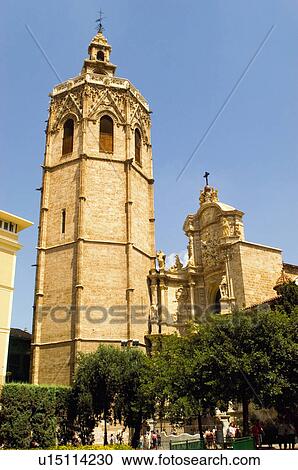 Stock Image - Spain, Comunidad valenciana, Valencia, City, Town, Building, Architecture. Fotosearch