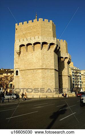 Stock Image - Spain, Comunidad valenciana, Valencia, City, Town, Building, Architecture. Fotosearch