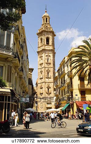 Stock Image - Spain, Comunidad valenciana, Valencia, City, Town, Building, Buildings. Fotosearch