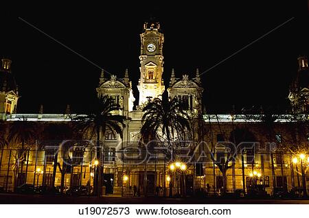Spain, Comunidad valenciana, Valencia, City, Town, Architecture, Building View Large Photo Image Stock Image - Spain, Comunidad valenciana, Valencia, City, Town, Architecture, Building. Fotosearch