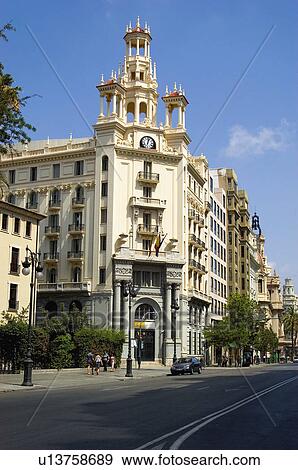 Stock Photo - Spain, Comunidad valenciana, Valencia, City, Town, Architecture, Building. Fotosearch