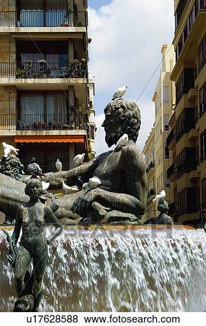 Stock Photo - Spain, Comunidad valenciana, Valencia, City, Town, Building, Buildings. Fotosearch