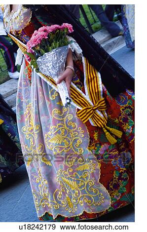 Spain, Comunidad valenciana, Valencia, Fallera, Woman, Costume, Typical View Large Photo Image Stock Photo - Spain, Comunidad valenciana, Valencia, Fallera, Woman, Costume, Typical. Fotosearch