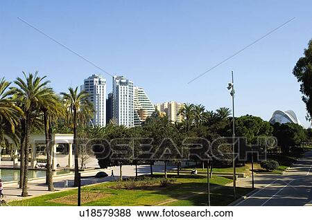 Stock Photo - Spain, Comunidad valenciana, Valencia, City, Town, Architecture, Art. Fotosearch