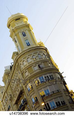 Stock Photograph - Spain, Comunidad valenciana, Valencia, City, Town, Architecture, Building. Fotosearch