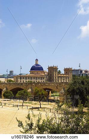 Spain, Comunidad valenciana, Valencia, City, Town, Architecture, Building View Large Photo Image Stock Photograph - Spain, Comunidad valenciana, Valencia, City, Town, Architecture, Building. Fotosearch