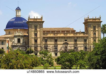 Spain, Comunidad valenciana, Valencia, City, Town, Architecture, Building View Large Photo Image Stock Photography - Spain, Comunidad valenciana, Valencia, City, Town, Architecture, Building. Fotosearch