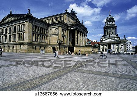 Stock Photograph - Europe, Germany, European city, City, Town, Berlin, Architecture. Fotosearch