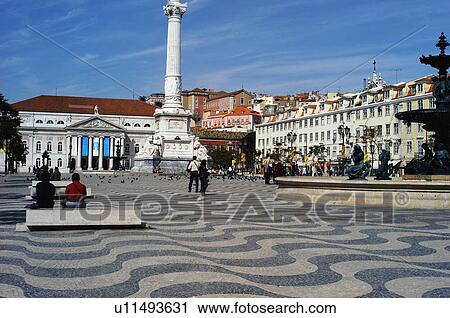 Stock Image - Europe, European city, Portugal, Lisboa, City, Town, Architecture. Fotosearch