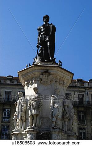 Stock Image - Europe, European city, Portugal, Lisboa, City, Town, Architecture. Fotosearch