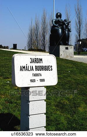 Stock Image - Europe, European city, Portugal, Lisboa, City, Town, Garden. Fotosearch
