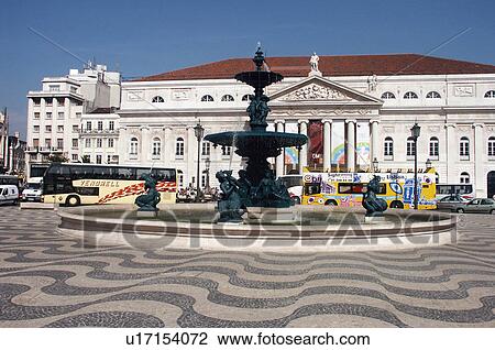 Stock Image - Europe, European city, Portugal, Lisboa, City, Town, Architecture. Fotosearch