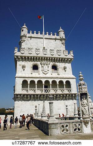 Stock Photo - Europe, European city, Portugal, Lisboa, City, Town, Architecture. Fotosearch