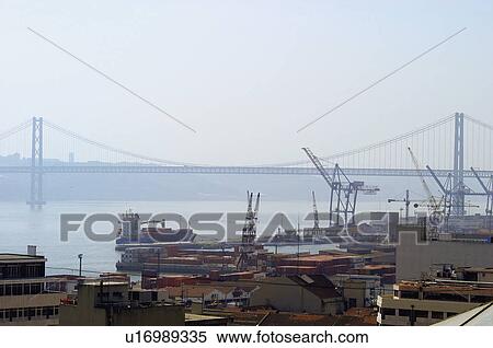 Europe, European city, Portugal, Lisboa, City, Town, Port View Large Photo Image Stock Photography - Europe, European city, Portugal, Lisboa, City, Town, Port. Fotosearch