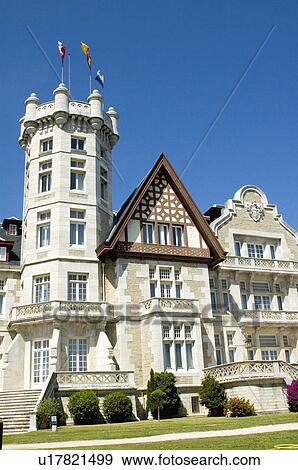 Stock Photo - Spain, Cantabria, Santander, City, Town, Architecture, Building. Fotosearch