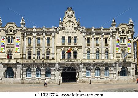Spain, Cantabria, Santander, Architecture, City, Town, Building View Large Photo Image Picture - Spain, Cantabria, Santander, Architecture, City, Town, Building. Fotosearch