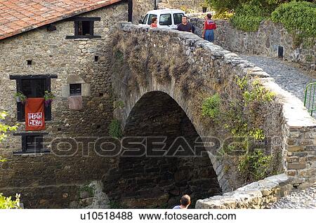 Spain, Cantabria, Santander, Potes, Village, Typical, Typical village View Large Photo Image Stock Photo - Spain, Cantabria, Santander, Potes, Village, Typical, Typical village. Fotosearch