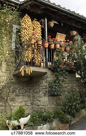 Spain, Cantabria, Santander, Potes, Village, Typical, Typical village View Large Photo Image Stock Photo - Spain, Cantabria, Santander, Potes, Village, Typical, Typical village. Fotosearch