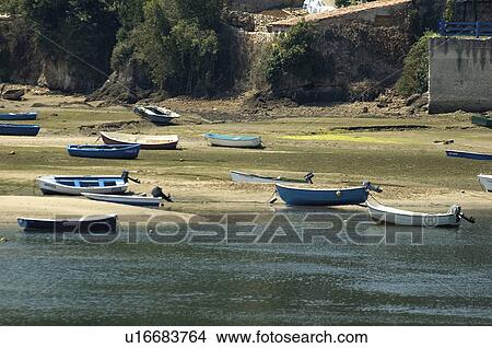 Spain, Cantabria, Santander, San vicente barquera, Port, Harbor, Harbour View Large Photo Image Picture - Spain, Cantabria, Santander, San vicente barquera, Port, Harbor, Harbour. Fotosearch