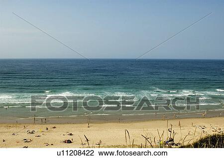 Spain, Cantabria, Santander, San vicente barquera, Sea, Beach, People View Large Photo Image Stock Image - Spain, Cantabria, Santander, San vicente barquera, Sea, Beach, People. Fotosearch