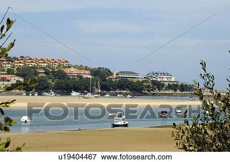 Spain, Cantabria, Santander, San vicente barquera, Village, House, Houses View Large Photo Image Stock Photo - Spain, Cantabria, Santander, San vicente barquera, Village, House, Houses. Fotosearch