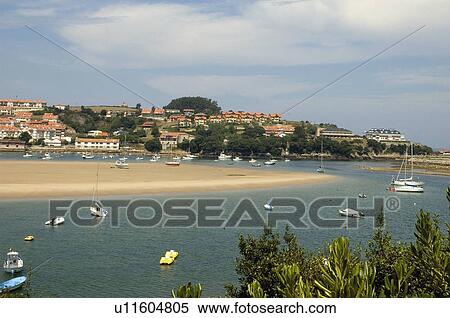 Spain, Cantabria, Santander, San vicente barquera, Village, House, Houses View Large Photo Image Stock Photography - Spain, Cantabria, Santander, San vicente barquera, Village, House, Houses. Fotosearch