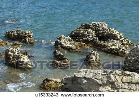 Spain, Cantabria, Santander, Sea, Ocean, Atlantic ocean, Nature View Large Photo Image Stock Image - Spain, Cantabria, Santander, Sea, Ocean, Atlantic ocean, Nature. Fotosearch