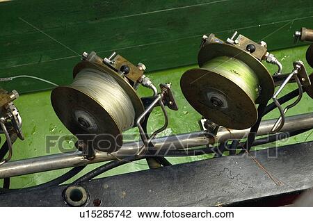 Fishing, Fishing material, Reel, Reels, Thread, Fishing thread View Large Photo Image Stock Image - Fishing, Fishing material, Reel, Reels, Thread, Fishing thread. Fotosearch
