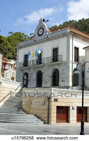Spain, Asturias, Cudillero, City, Town, Building, Stairs View Large Photo Image Stock Photo - Spain, Asturias, Cudillero, City, Town, Building, Stairs. Fotosearch