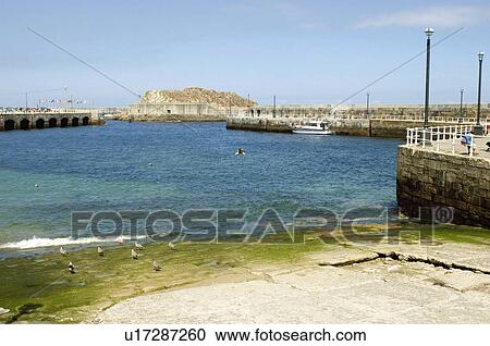 Spain, Asturias, Cudillero, Sea, Port, Harbour, Boat View Large Photo Image Stock Image - Spain, Asturias, Cudillero, Sea, Port, Harbour, Boat. Fotosearch