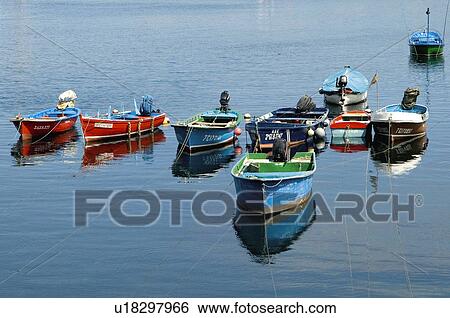 Spain, Asturias, Cudillero, Sea, Port, Harbour, Boat View Large Photo Image Stock Photograph - Spain, Asturias, Cudillero, Sea, Port, Harbour, Boat. Fotosearch