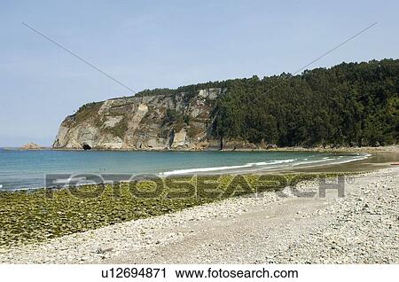 Spain, Asturias, Gijon, Beach, Artejo, Artejo beach, Seaside View Large Photo Image Stock Image - Spain, Asturias, Gijon, Beach, Artejo, Artejo beach, Seaside. Fotosearch