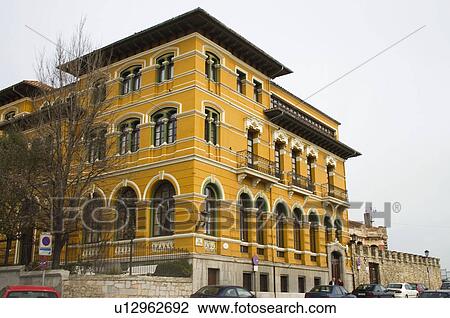 Spain, Asturias, Gijon, City, Town, Architecture, Building View Large Photo Image Stock Image - Spain, Asturias, Gijon, City, Town, Architecture, Building. Fotosearch