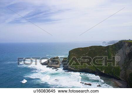 Spain, Asturias, Gijon, Nature, Landscape, Rock, Rocks View Large Photo Image Stock Photography - Spain, Asturias, Gijon, Nature, Landscape, Rock, Rocks. Fotosearch