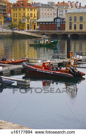 Spain, Asturias, Gijon, Port, Harbour, Boat, Boats View Large Photo Image Picture - Spain, Asturias, Gijon, Port, Harbour, Boat, Boats. Fotosearch