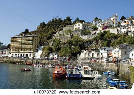 Spain, Asturias, Luarca, Sea, Port, Harbour, Boat View Large Photo Image Stock Image - Spain, Asturias, Luarca, Sea, Port, Harbour, Boat. Fotosearch