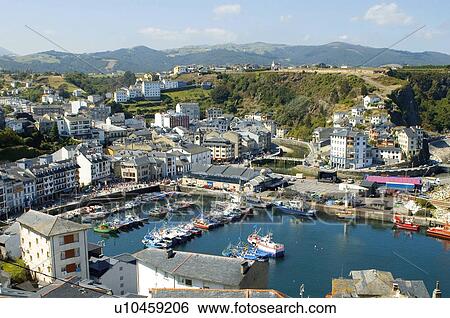Spain, Asturias, Luarca, Sea, Port, Harbour, Boat View Large Photo Image Stock Photograph - Spain, Asturias, Luarca, Sea, Port, Harbour, Boat. Fotosearch