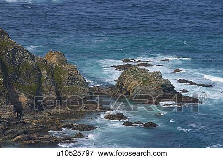 Spain, Asturias, Nature, Landscape, Rock, Rocks, Sea View Large Photo Image Stock Photo - Spain, Asturias, Nature, Landscape, Rock, Rocks, Sea. Fotosearch
