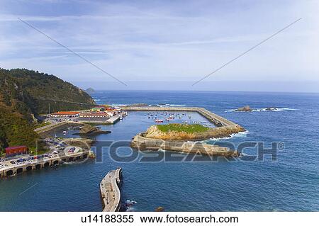 Stock Photography - Spain, Asturias, Nature, Landscape, Rock, Rocks, Sea. Fotosearch