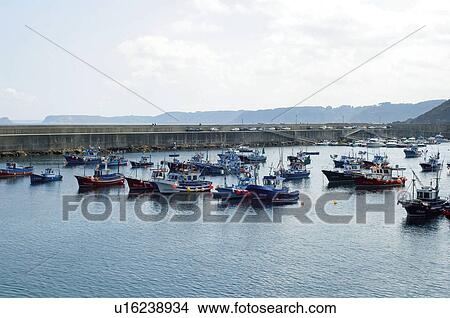 Spain, Asturias, Port, Harbour, Boat, Boats, Ship View Large Photo Image Picture - Spain, Asturias, Port, Harbour, Boat, Boats, Ship. Fotosearch